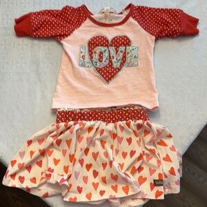 Red and Pink Heart Love Outfit